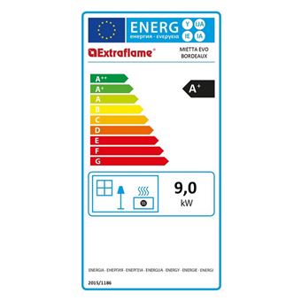 Poêle à granulés de bois 8kw bordeaux Nordica Extraflame MIETTAEVOBORDEAUX – Image 3