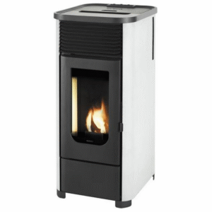 Poêle à granulés de bois 6kw noir/blanc Supra leni6blanc